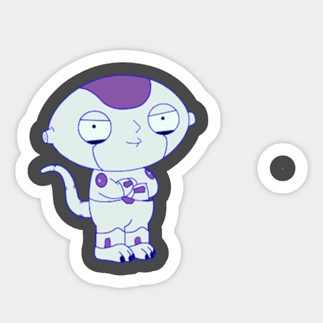 Stewie Freeza Sticker by Eselokclothingstore